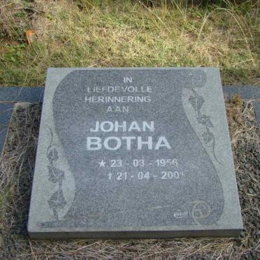 BOTHA Johan 1956-2001