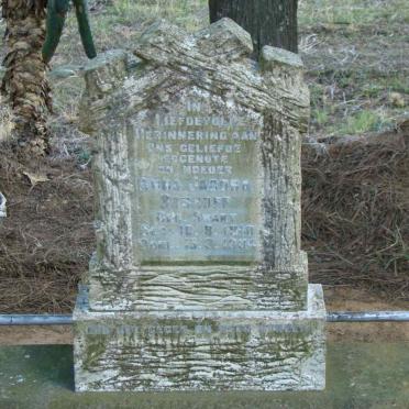 BOSHOFF Maria Jacoba nee SWART 1910-1934