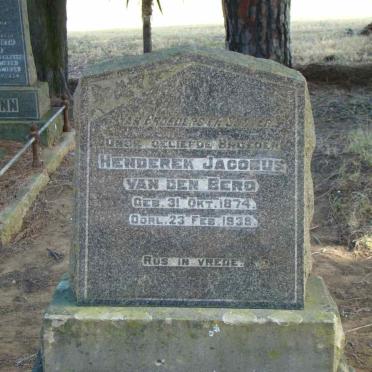 BERG Henderek Jacobus, van den 1874-1939