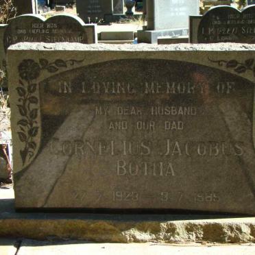 BOTHA Cornelius Jacobus 1923-1965