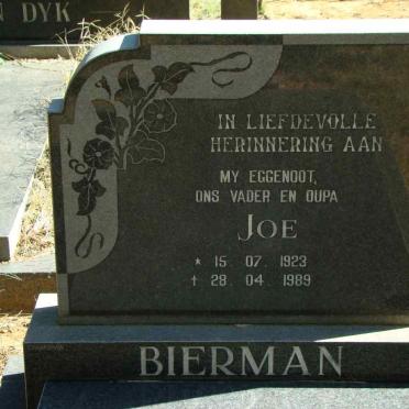 BIERMAN Joe 1923-1989