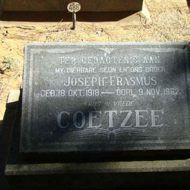 COETZEE Joseph 1918-1962
