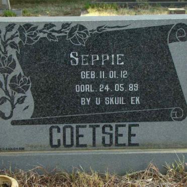 COETSEE Seppie 1912-1989