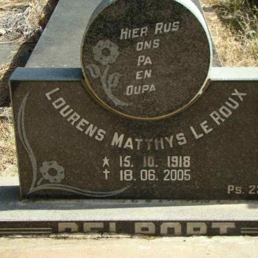 DELPORT Lourens Matthys Le Roux 1918-2005