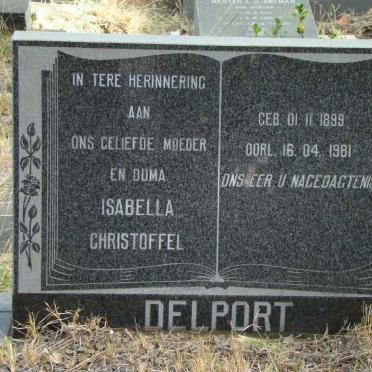 DELPORT Isabella Christoffel 1899-1981