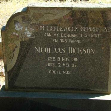 DICKSON Nicolaas 1918-1971