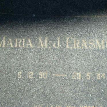 ERASMUS Maria M.J. 1950-1984