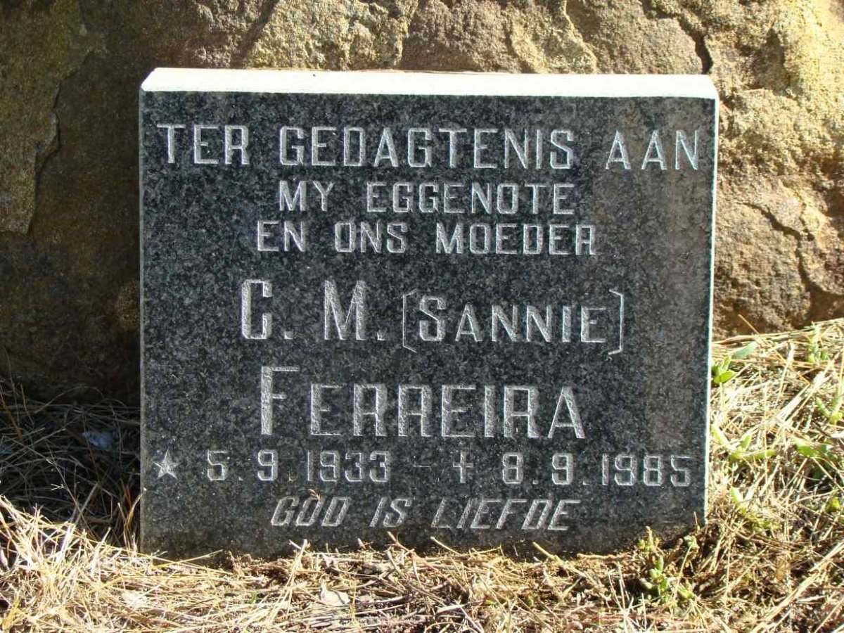 FERREIRA C.M. 1933-1985