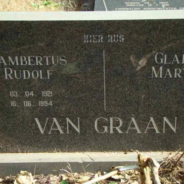 GRAAN Lambertus Rudolf, van 1921-1994 &amp; Gladys Martha