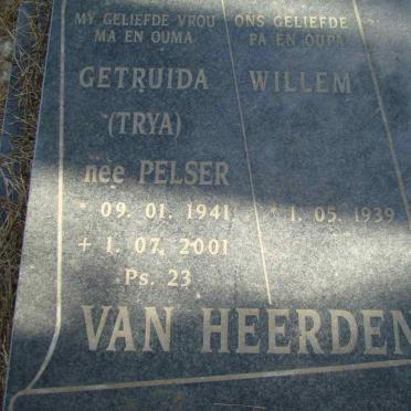 HEERDEN Willem 1939- &amp; Getruida PELSER 1941-2001