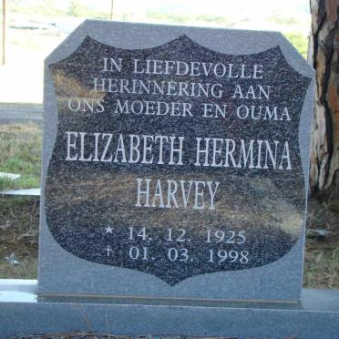 HARVEY Elizabeth Hermina 1925-1998