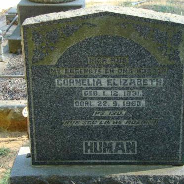 HUMAN Cornelia Elizabeth 1891-1960