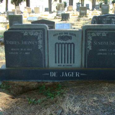 JAGER Andries Johannes, de 1895-1962 &amp; Susanna Isabella 1904-1963