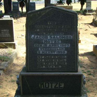 KOTZE Jacob Salomon 1907-1950