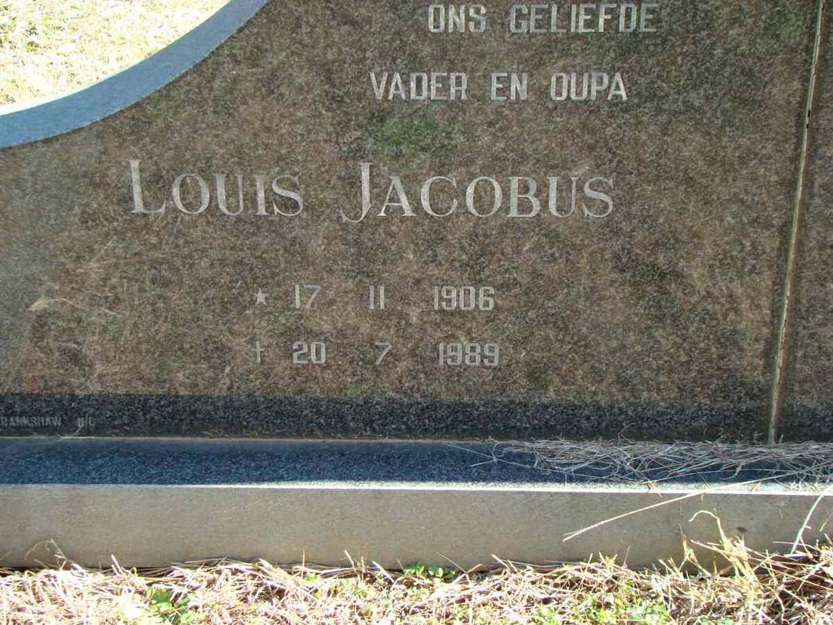 KOTZE Louis Jacobus 1906-1989