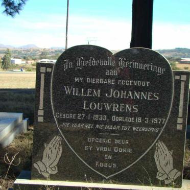 LOUWRENS Willem Johannes 1933-1977