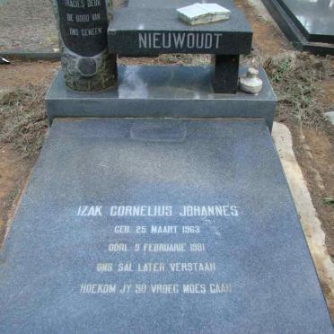 NIEUWOUDT Izak Cornelius Johannes 1963-1981