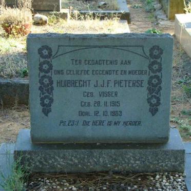 PIETERSE Huibrecht J.J.F. nee VISSER 1915-1963