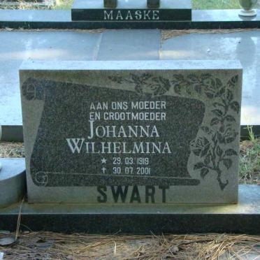 SWART Johanna Wilhelmina 1919-2001