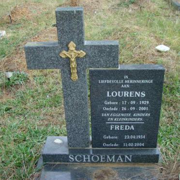 SCHOEMAN Lourens 1929-2001 &amp; Freda 1934-2004