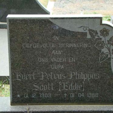 SCOTT Evert Petrus Philippus 1909-1988