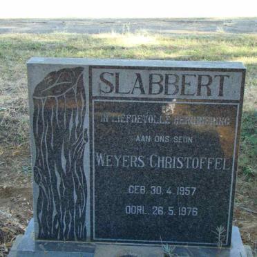 SLABBERT Weyers Christoffel 1957-1976