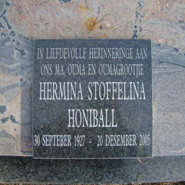 SLABBERT Jasper J. 1940-2002 :: HONIBALL Hermina Stoffelina 1927-2005 