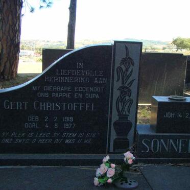 SONNEKUS Gert Christoffel 1919-1977 &amp; Magdalena Cornelia DU PLESSIS 1923-1996