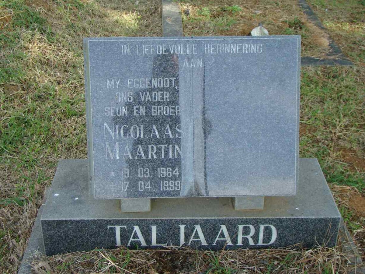TALJAARD Nicolaas Maartin 1964-1999