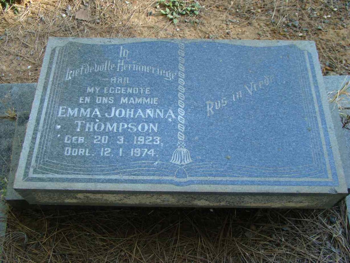 THOMPSON Emma Johanna 1923-1974