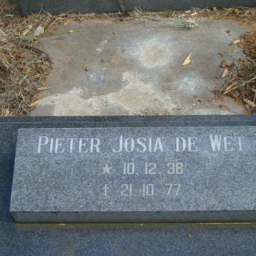 WET Pieter Josia, de 1938-1977