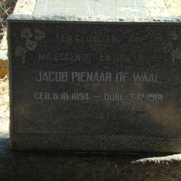WAAL Jacob Pienaar, de 1894-1961