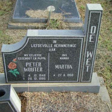 WET Pieter Wouter, de 1948-1995 &amp; Martha 1950-