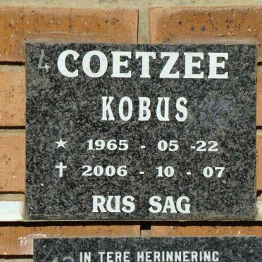 COETZEE Kobus 1965-2006