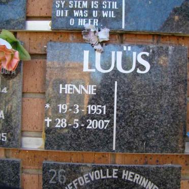 LUUS Hennie 1951-2007