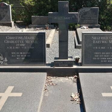 MEYER Siegfried Gustav Hartwig 1908-1984 &amp; Christine Marie Charlotte KÖHNE 1907-1984