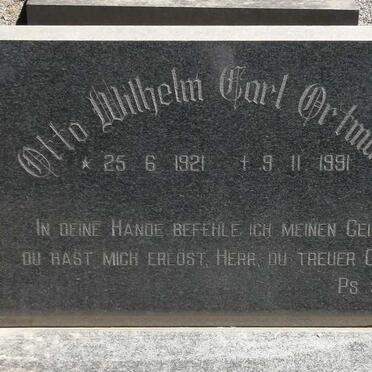 ORTMANN Otto Wilhelm Carl 1921-1991