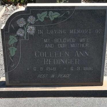 REDINGER Colleen Ann 1949-1986