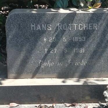 RÖTTCHER Hans 1893-1981