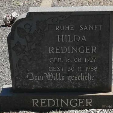 REDINGER Hilda 1927-1988
