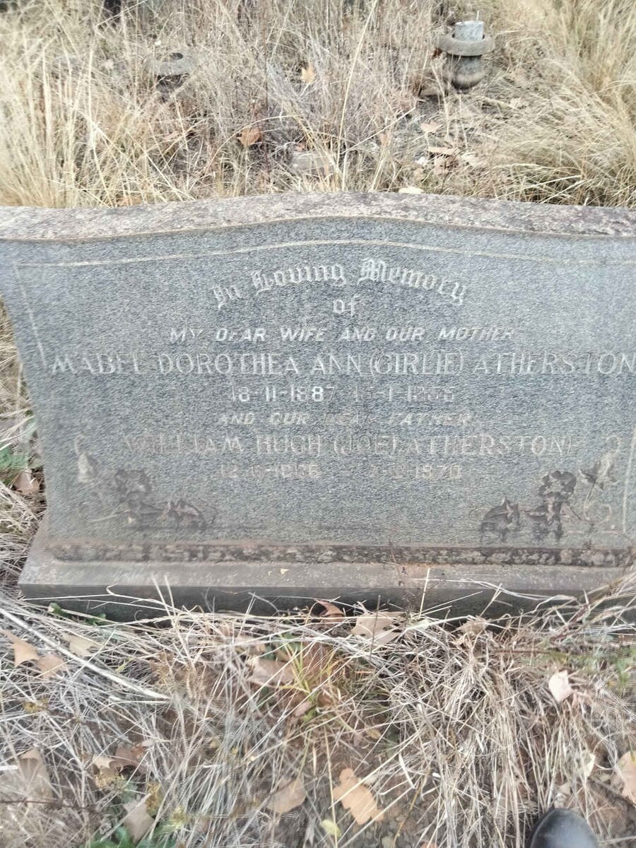 ATHERSTONE William Hugh 1886-1970 & Dorothea Ann 1887-1955