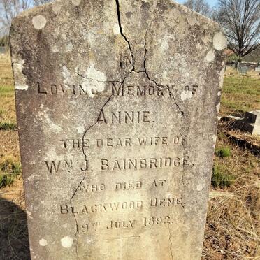 BAINBRIDGE Annie -1892