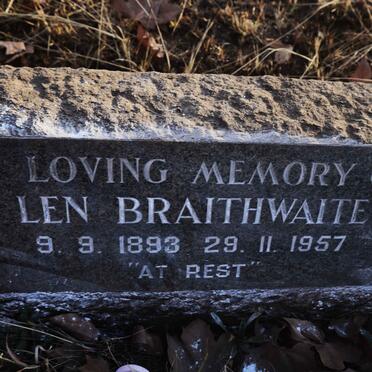 BRAITHWAITE Len 1893-1957