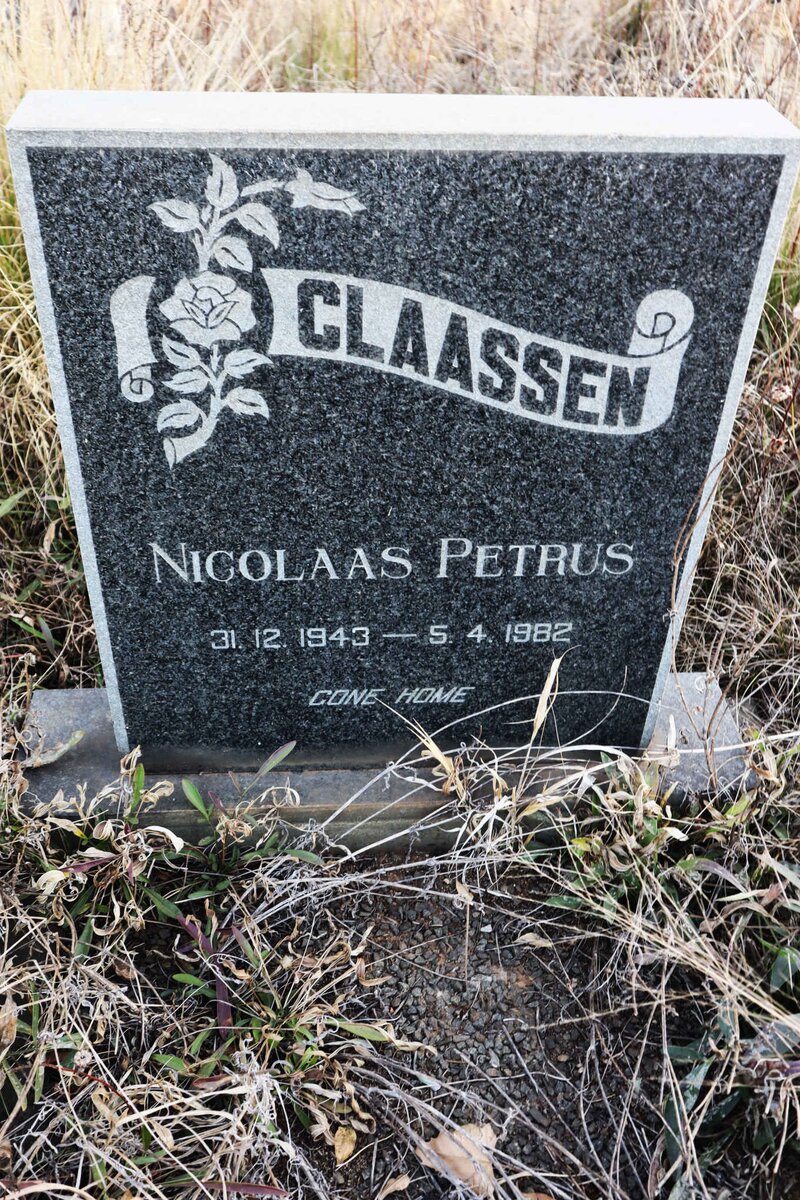 CLAASSEN Nicolaas Petrus 1943-1982