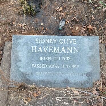 HAVEMANN Sidney Clive 1952-1958
