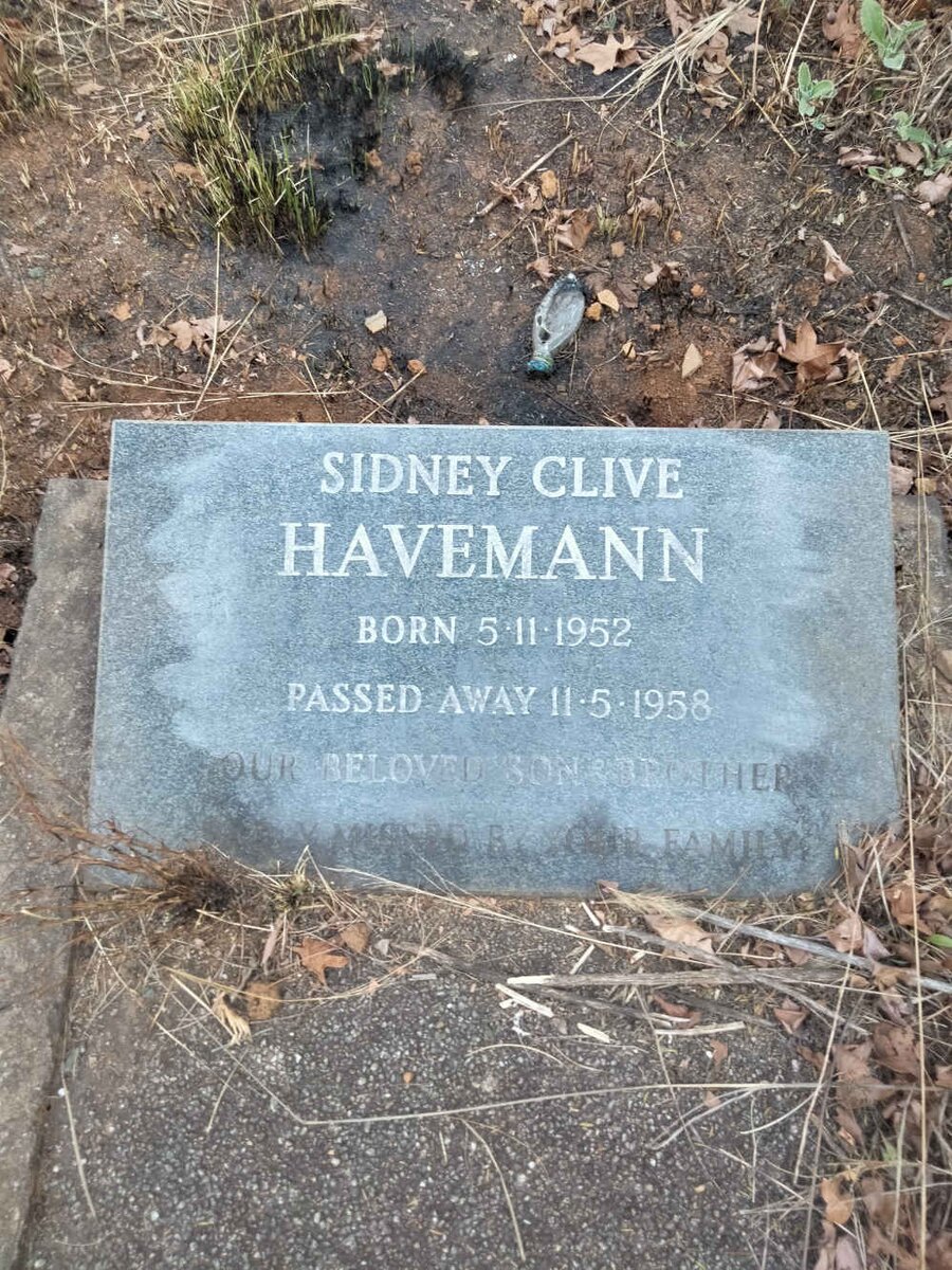 HAVEMANN Sidney Clive 1952-1958