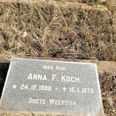KOCH Anna F. 1888-1970