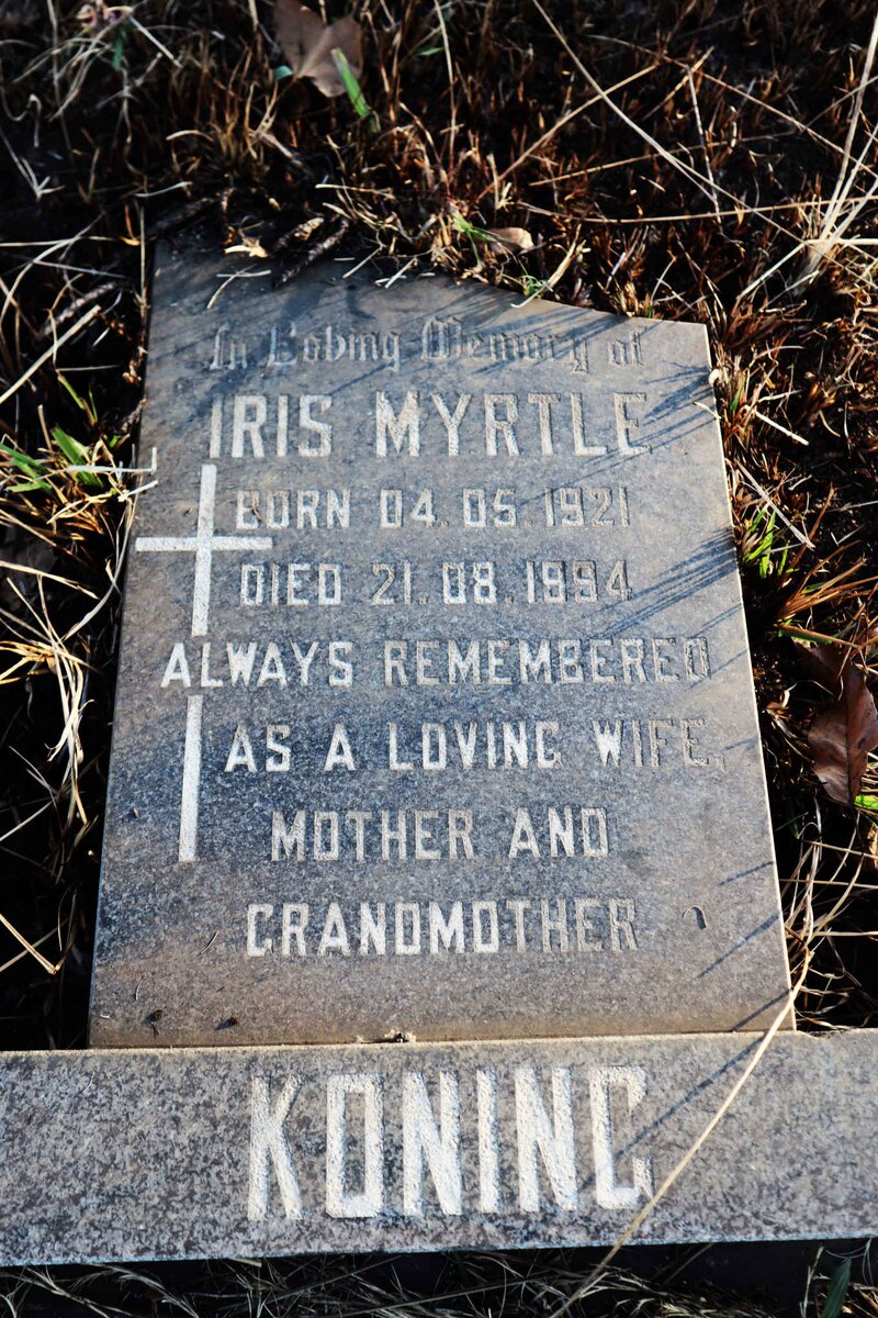 KONING Iris Myrtle 1921-1994