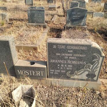 MOSTERT Johannes Hermanus 1901-1970
