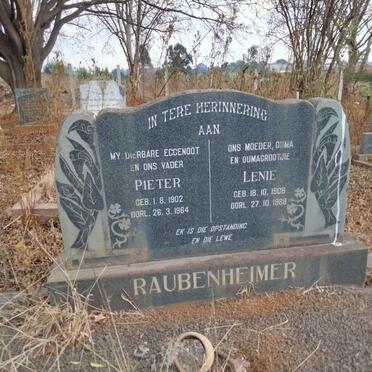 RAUBENHEIMER Pieter 1902-1964 & Lenie 1906-1968